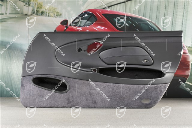 Türverkleidung mit Airbagblende, ohne Sound, Leder, Metropolblau, R