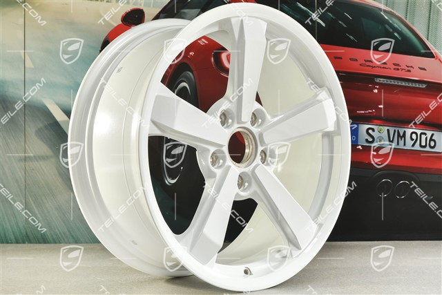 19+20" Felgensatz Dakar, Felgen: vorne 8J x 19 ET38 + hinten 11,5J x 20 ET68, in Weiss