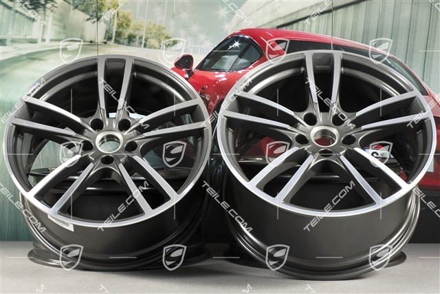 21" Komplet felg Cayenne Turbo, 11J x 21 ET58 + 9,5J x 21 ET46