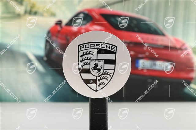 Raddeckel, konkav, Porschewappen