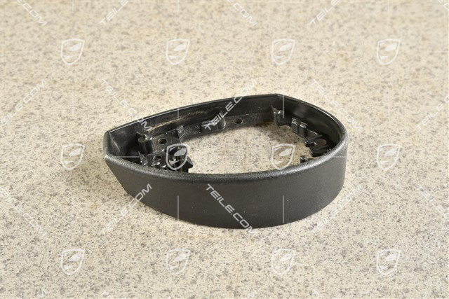 Abdeckkappe, Spiegelfussgehäuse / Spiegel, Blende unten, Satinschwarz, L