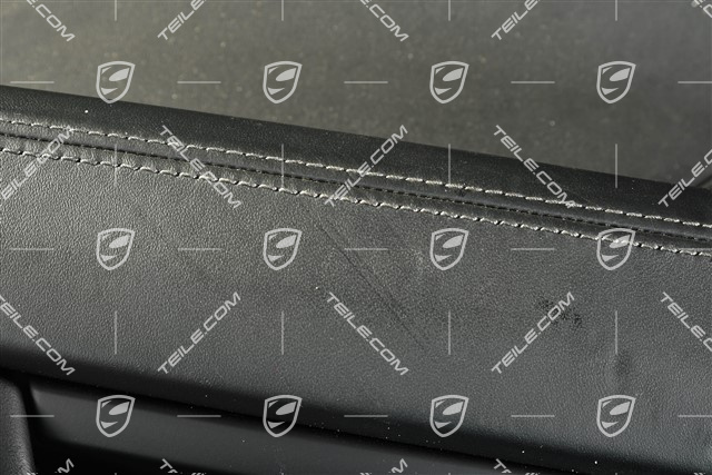 Turverkleidung, vorne, leder, Schwarz, L, (beschadigt leder)