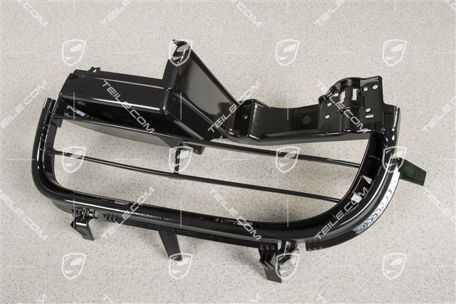 Front bumper, side ventilation grille, black high gloss, Boxster S, L