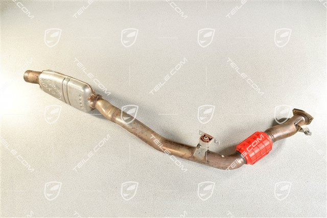 Exhaust pipe, with front silencer, 4,0L, L