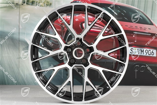 20" Felge RS-Spyder Design, 10J x 20 H2 ET19, schwarz hochglanz