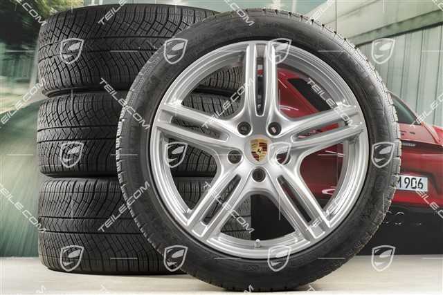 20" Winterräder Satz "Panamera Turbo", Felgen 9,5 J x 20 ET71 + 10,5 J x 20 ET71 + Michelin Pilot Alpin 4 Winterreifen 275/40 R20 + 315/35 R20