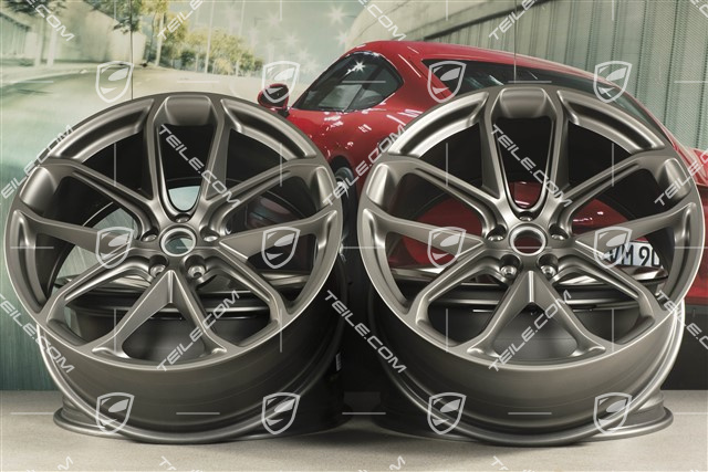 21-inch GT Design, alloy wheels set, 9,5J x 21 ET26 + 10J x 21 ET19, Platinum satin-matt