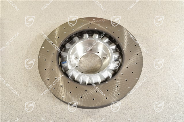 Brake disc, front axle, Brake caliper Black, L