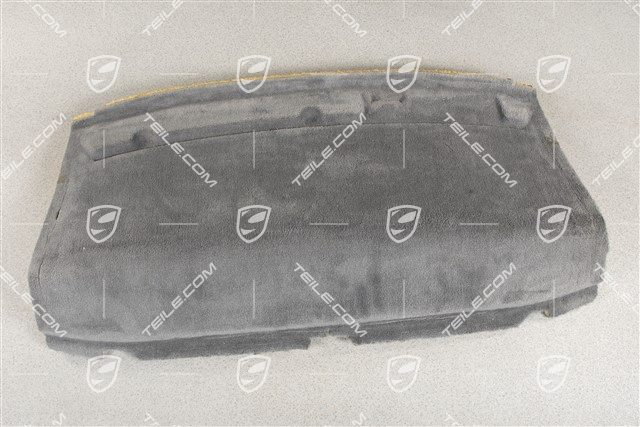 Klebeteppich / Hutablage / Bodenbelag, Steingrau, Klangpaket ASK, Coupe