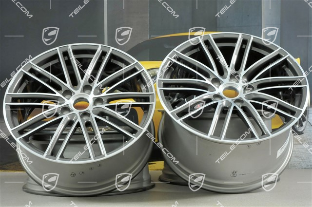 20" Felgensatz 911 Turbo IV, 11,5J x 20 ET56 + 9J x 20 ET51, Titan