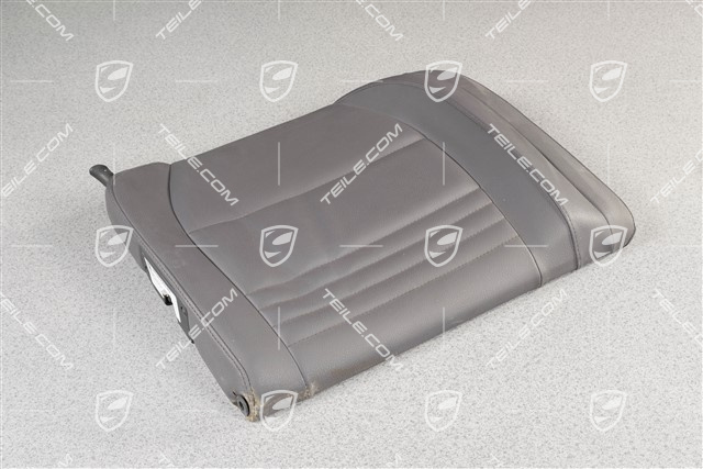 Back seat backrest, Rear, Leatherette, Space grey, Coupe, R