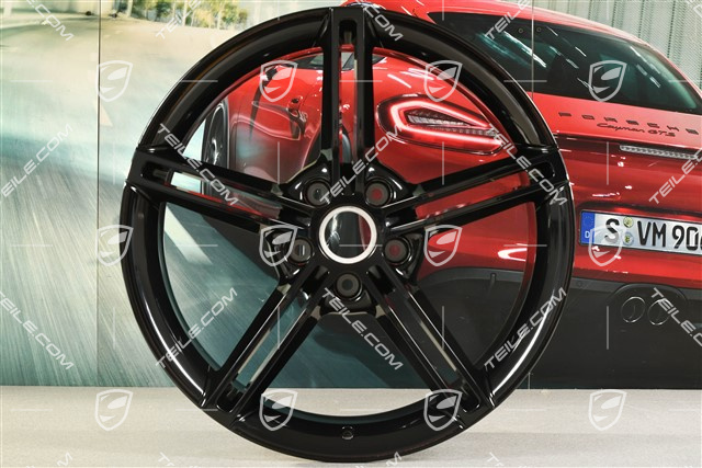 21" Felge Mission E Design, 9,5J x 21 ET60, schwarz hochglanz