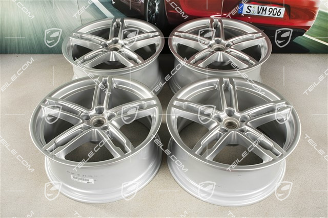 19"-inch alloy wheel set Macan Turbo/Sport Design, 8,5J x 19 ET21 + 9J x 19 ET21