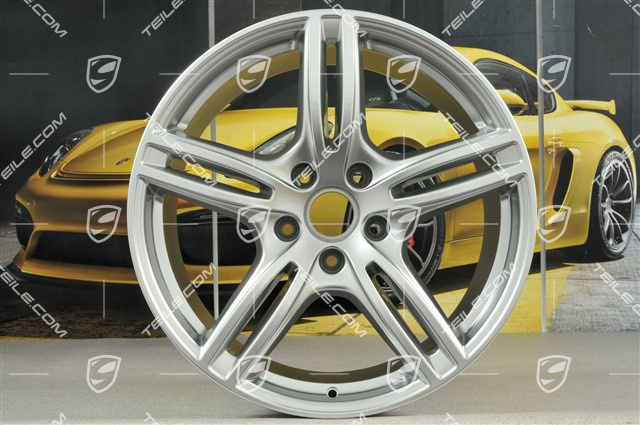 20-inch wheel rim set Panamera Turbo, 9,5J x 20 ET71 + 11,5J x 20 ET68, Brilliant chrome