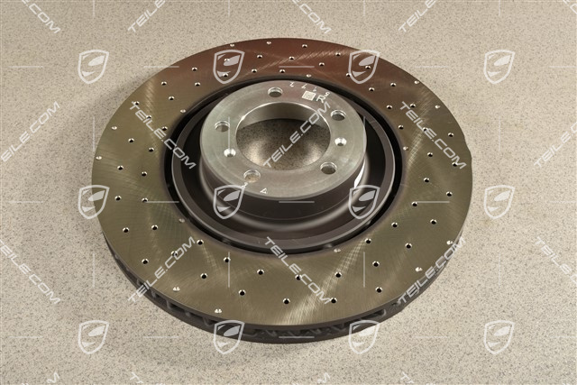 Brake disc, front axle, Brake caliper Black, R