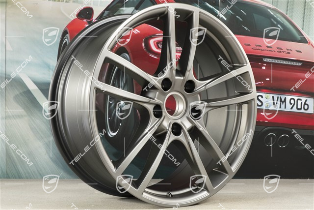 20" komplet felg Cayenne COUPE Sport, 10,5J x 20 ET55 + 9J x 20 ET50, kolor platynowy satynya