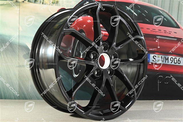 20" Felga SPYDER, 8,5J x 20 ET57, czarny wysoki połysk