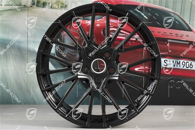 21" Felge Cayenne RS Spyder, 9,5J x 21 ET46, Schwarz-Seidenmatt