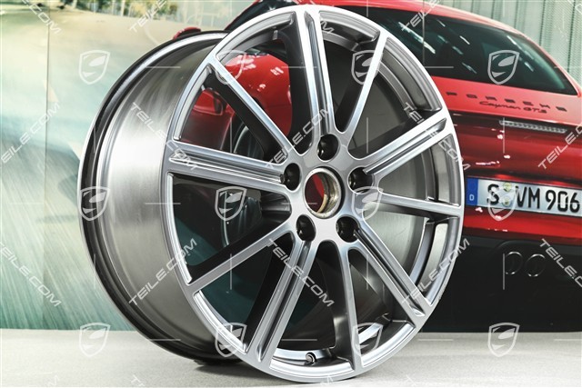 20" Felge Panamera Turbo, 9,5J x 20 ET71, Adamantium