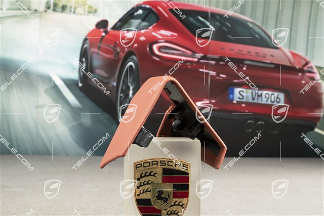 Lederblende, Türgriff, innen, Terrakotta, L