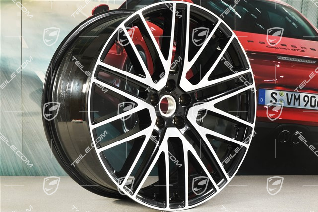 21-inch wheel rim "911 Turbo 5 Design" 9,5J x 21 ET27, black high gloss