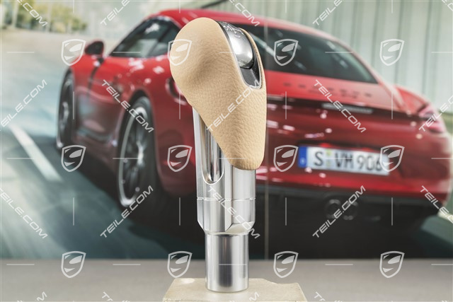 Gałka zmiany biegów, Tiptronic, skóra, Luxor Beige