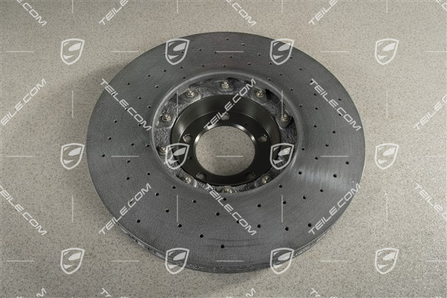 Turbo, PCCB, Keramik Bremsscheibe, Vorne, Schwarz / Gelb Bremssattel, L