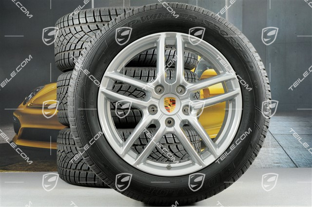 19" koła zimowe, komplet "Cayenne Turbo IV" facelift 2014->, felgi 8,5J x 19 ET59 + opony zimoweDunlp 3D 265/50 R19, z czujnikami ciśnienia
