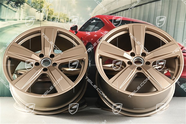 22-inch wheel rim set Cayenne Coupe Exclusive Design Sport, 10J x 22 ET48 +11,5J x 22 ET52, neodyme