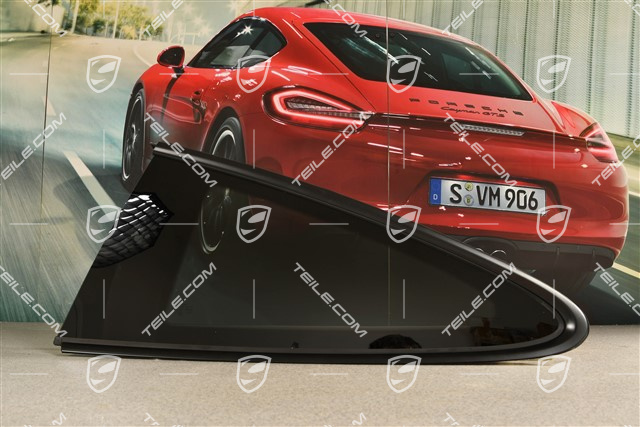 Fondscheibe, Dunkel Getönt, Zierleiste Schwarz matt, L