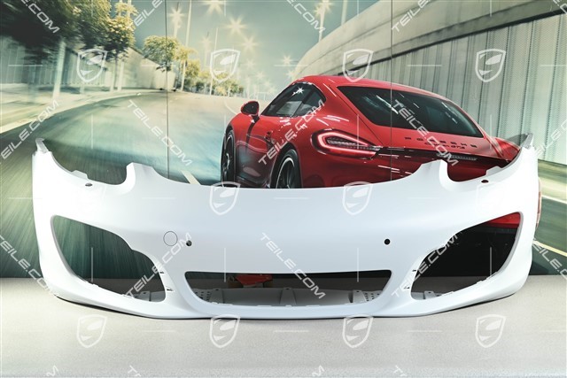 Front bumper, with headlight washer system and PDC sensor holes