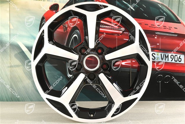 20" Felga Offroad Design, 11J x 20 ET60, czarny wysoki połysk + frezowana powierzchnia