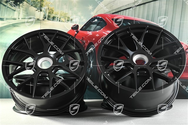 GT4 RS / Spyder RS 20" Magnesium wheel set, 8.5J x 20 ET61 + 11J x 20 ET50, black silk matt