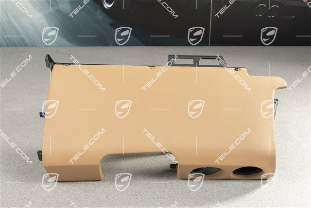 Schalttafelverkleidung Untertail, Leder, Sandbeige