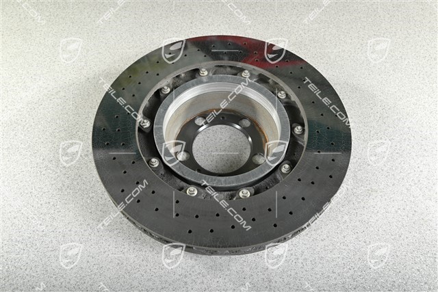 PCCB disc, R, slightly damaged