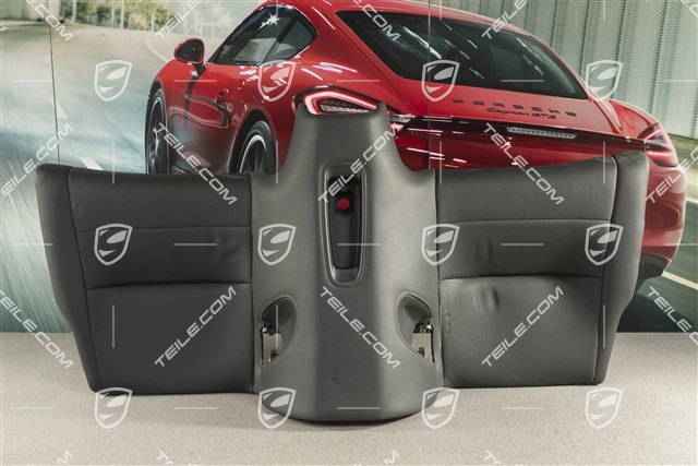 Coupe / Cabrio / Targa, Back seat lower / cushion, leather, black