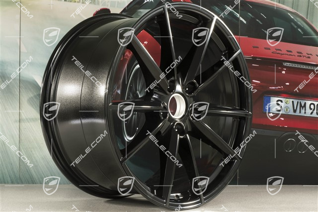 21" Felga Carrera S, 11J x 21 ET66, czarny wysoki połysk