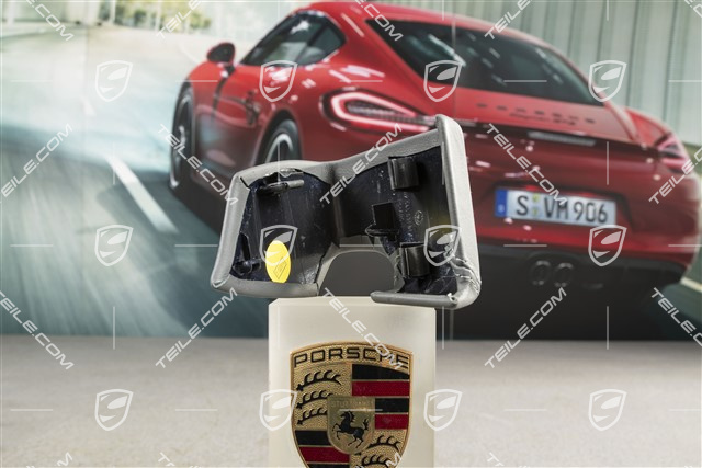 Lederblende, Türgriff, innen, Steingrau, L