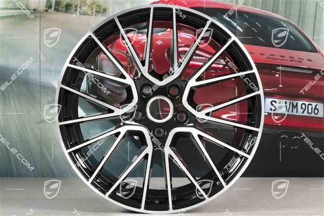21" Felge Cayenne RS Spyder, 11J x 21 ET58, schwarz hochglanz