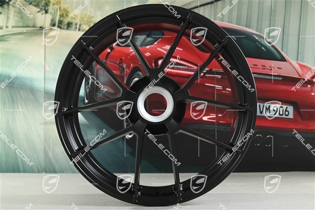 20+21"Carrera GTS, 8,5J x 20 ET50 + 11J x 21 ET82, czarny satynowy półmat