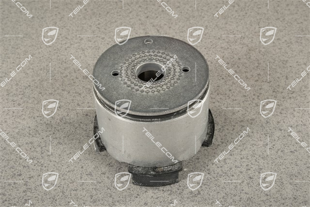 Bonded rubber mounting for suspension subframe