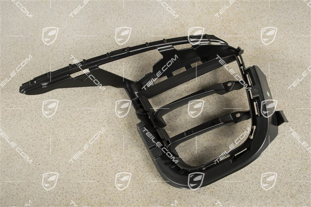 Front bumper, side ventilation grille, Black, L