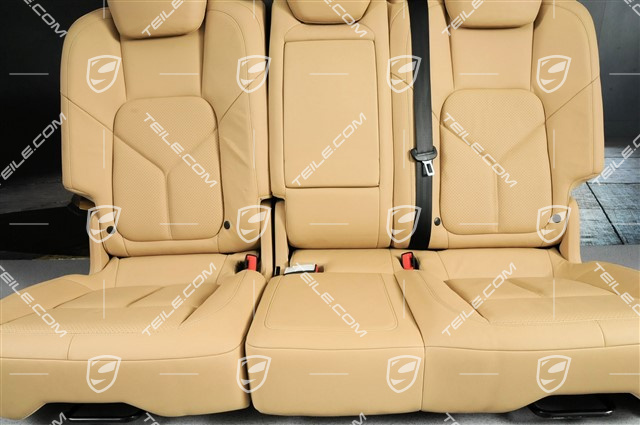 Sitze hinten, Leder geprägt, Luxorbeige, Satz L+R