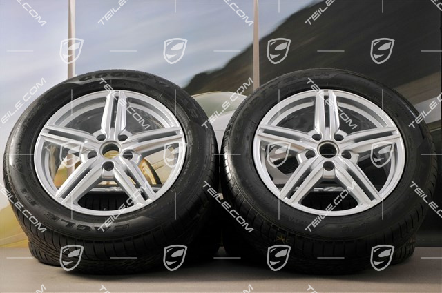 19" Koła letnie Cayenne Design II, 4x felgi 8,5 J x 19 ET 59 + 4x opony 265/50 R 19 110Y XL, bez czujników ciśnienia RDK