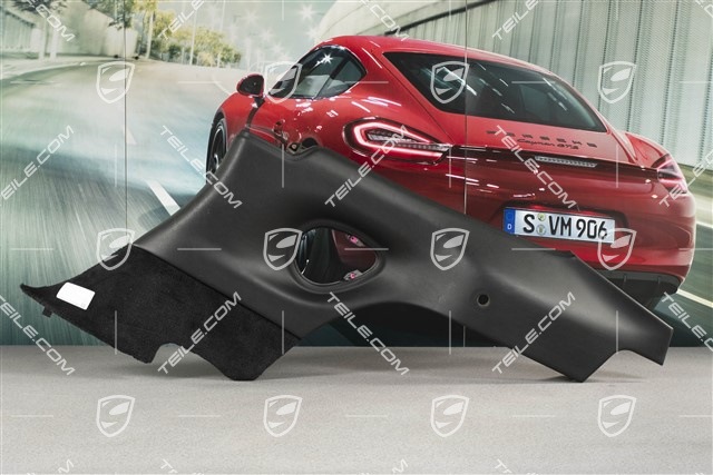Seitenwandverkleidung, Kunstleder, Schwarz, Coupe, R