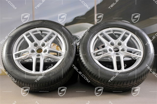 19" Cayenne Turbo Sommerräder Satz, 4x Felgen 8,5 J x 19 ET 59 + 4x Reifen 265/50 R 19 110Y XL, ohne RDK