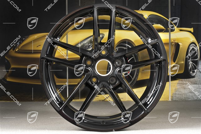 19'' felga Panamera Turbo II 10J x 19 ET61, czarny wysoki połysk