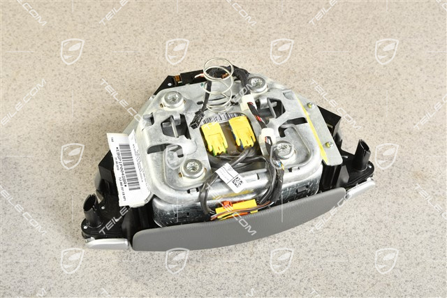 Airbag-Einheit, Leder, Tiptronic, Steingrau