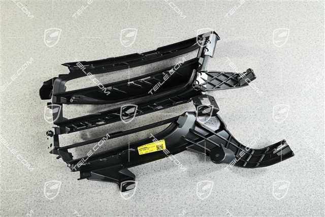 Front bumper, side ventilation grille, Black, L