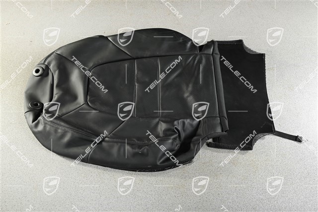 Lehnenbezug, Leder, Basis Sitz, Schwarz, L